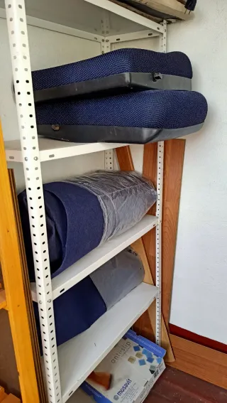 Lote 3 Butacas de cine sillas azul marino lonas