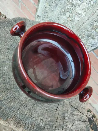 Pignatta in terracotta smaltata