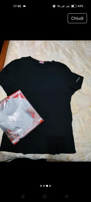 Maglietta intima cotone caldo