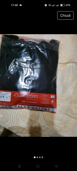 Maglietta intima cotone caldo