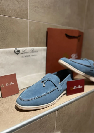 Zapatos Loro Piana Azul