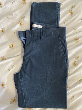 Pantalón de vestir Zara azul