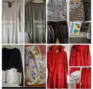 Conjunto Pijama Polar Bata Polar Vestido Invierno