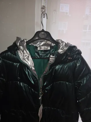 Chaqueta acolchada verde brillante