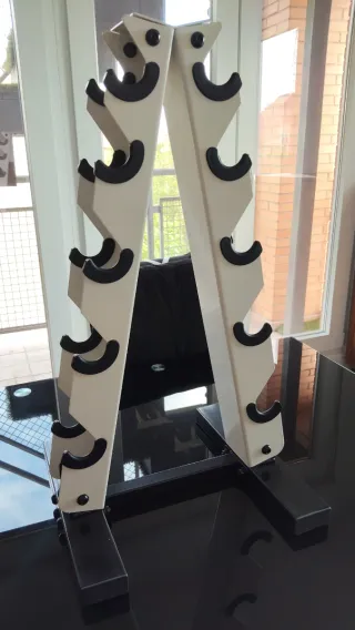 Soporte para mancuernas.
