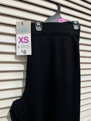 Pantalón leggings Mallas negras Primark Talla XS