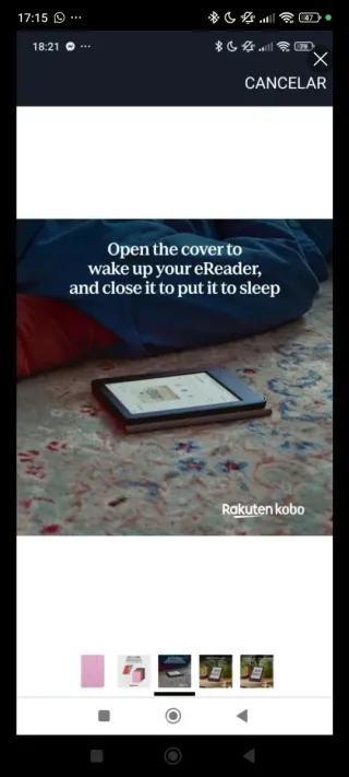 Custodia Kobo Clara Colour Gialla