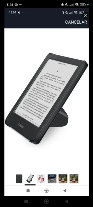 Custodia Kobo Clara Colour Gialla