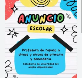 Busco profesora de repaso en Torrent