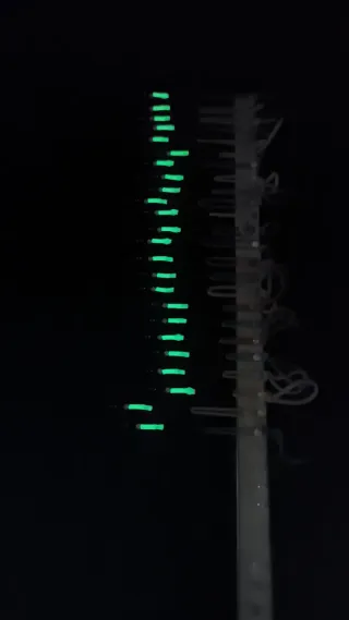 Tubo Silicona Fluorescente 0,8mm 2m