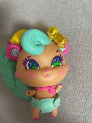 Set 3 muñecas bellies beasties y biberón