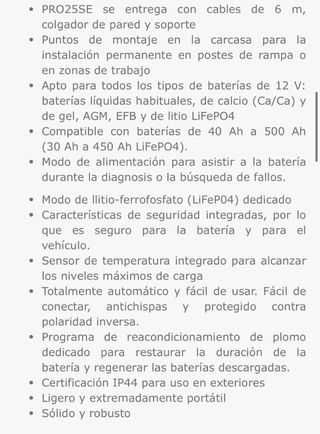 Cargador Baterías CTEK PRO25SE 12V 25A