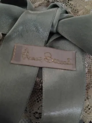 Fiocco nascita angioletti oro e verde