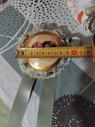 Fiocco nascita angioletti oro e verde