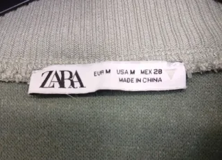 Cazadora Bomber Zara Verde Cropped