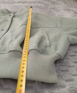 Cazadora Bomber Zara Verde Cropped