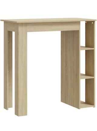 Mesa alta de madera a estrenar