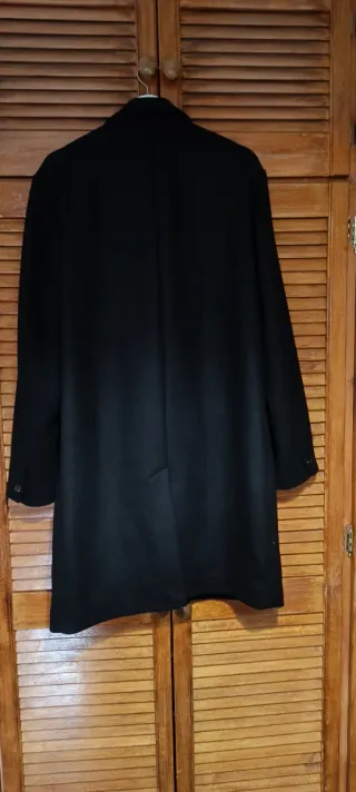 Abrigo Parka Zara Hombre Negro