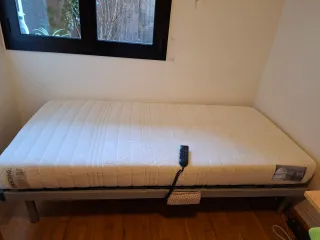 Cama articulada eléctrica con colchón látex