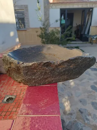 Lavabo de piedra natural artesanal