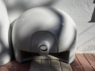 Lavabo de cerámica blanco