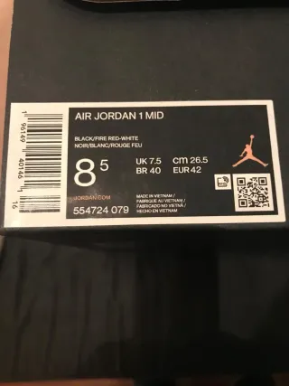 Nike Air Jordan 1 Mid Talla 42 (3 pares de bambas)