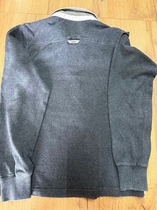 Polo Gant manica lunga S grigio blu