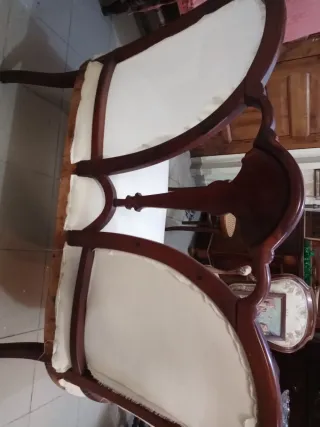 Divanetto Liberty tessuto e legno