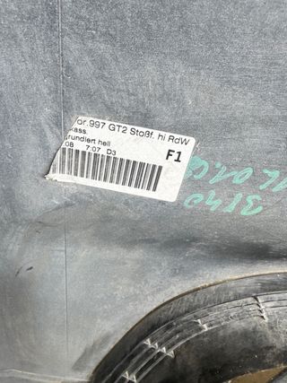 Paragolpes Porsche 997 GT2 / Turbo 911