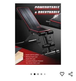 Banco de pesas ajustable YOLEO