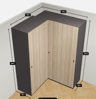 Armario modular IKEA PAX madera