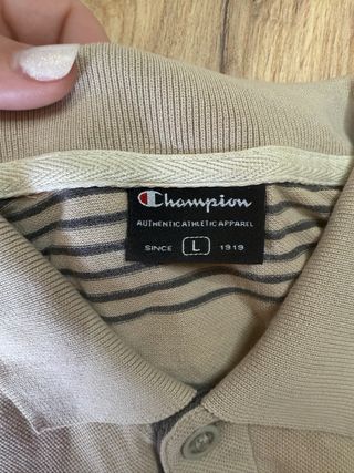 Polo Champion Beige/Grigio Righe