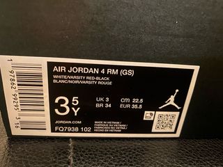 Scarpe Nike Jordan 4 RM (GS) taglia 35.5
