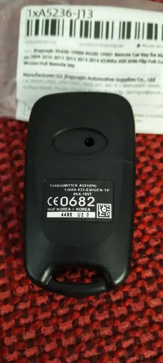 Llave Mando Coche 433MHz