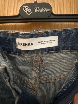 Pantalones cargo Bershka azules