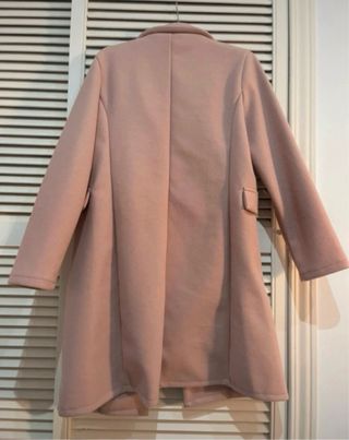 Abrigo blazer largo rosa con botones Shein L nuevo