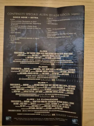 Cofanetto DVD Alien Quadrilogia