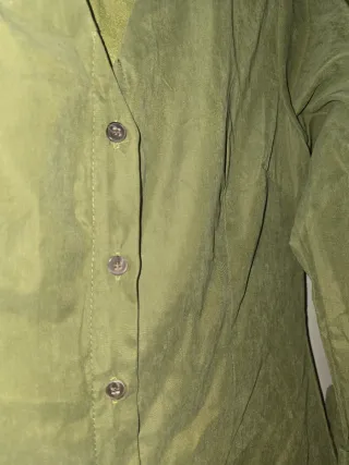 Vestido verde antelina