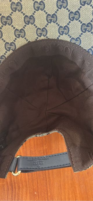 Gorra Gucci Beige/Marrón GG Monogram