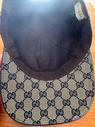 Gorra Gucci Beige/Marrón GG Monogram