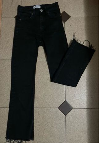 Pantalones vaqueros negros mujer