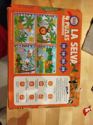 4 Puzzles La Selva - 4-5 años