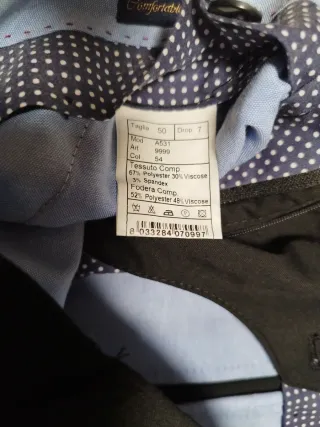 Traje de vestir gris oscuro caballero