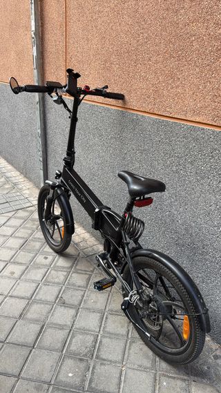 Bicicleta Eléctrica Plegable Negra
