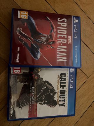PS4 Spiderman y Call of Duty Black Ops III