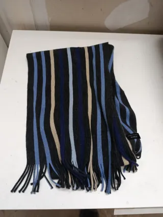 Bufanda hombre rayas calentita suave