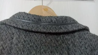 Abrigo gris alta calidad