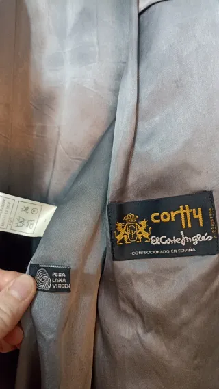 Abrigo gris alta calidad