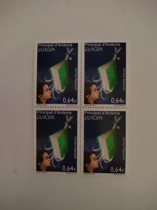 4 Francobolli Andorra Europa 0,64€