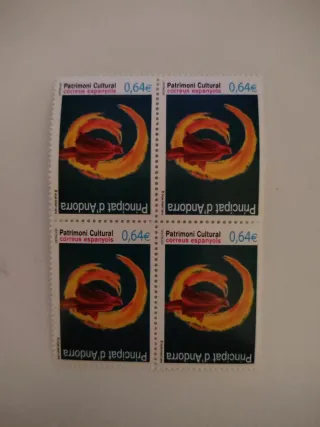 4 Francobolli Andorra Europa 0,64€